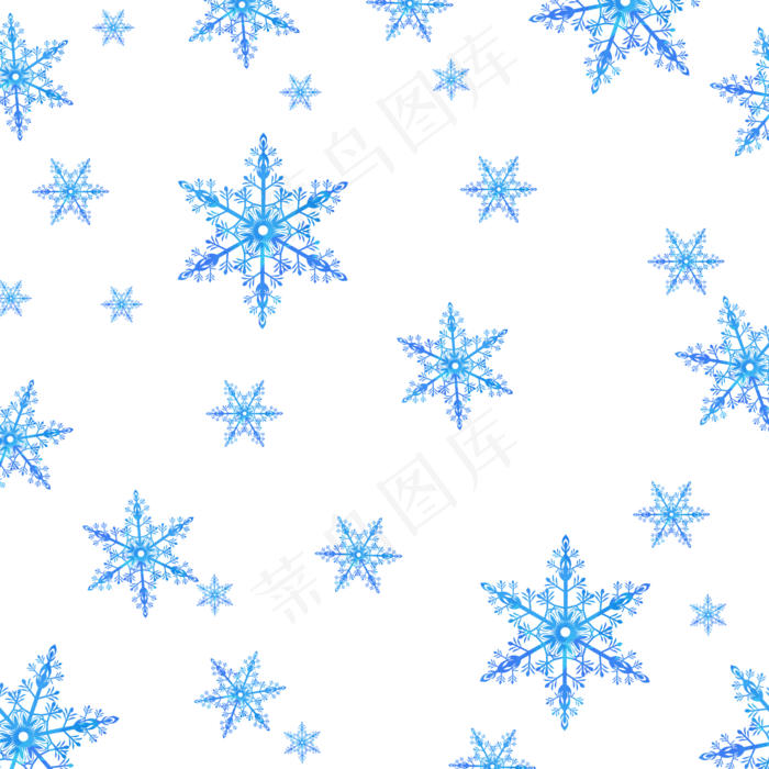 冬天雪雪花,免抠元素(2048*2048px 300 dpi )psd模版下载