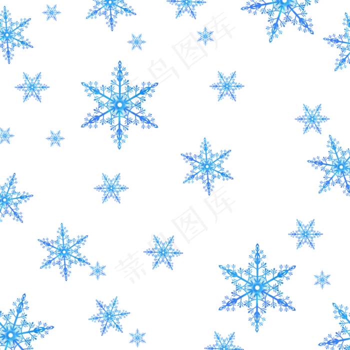 冬天雪雪花,免抠元素(2048*2048px 300 dpi )psd模版下载