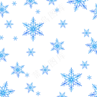 冬天雪雪花,免抠元素