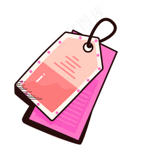 电商购物节促销手绘标签牌