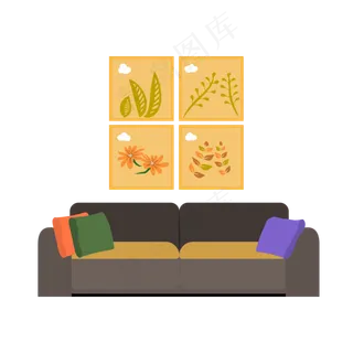 卡通风家具组装沙发