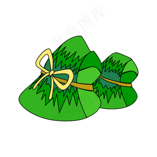 端午节卡通粽子矢量图