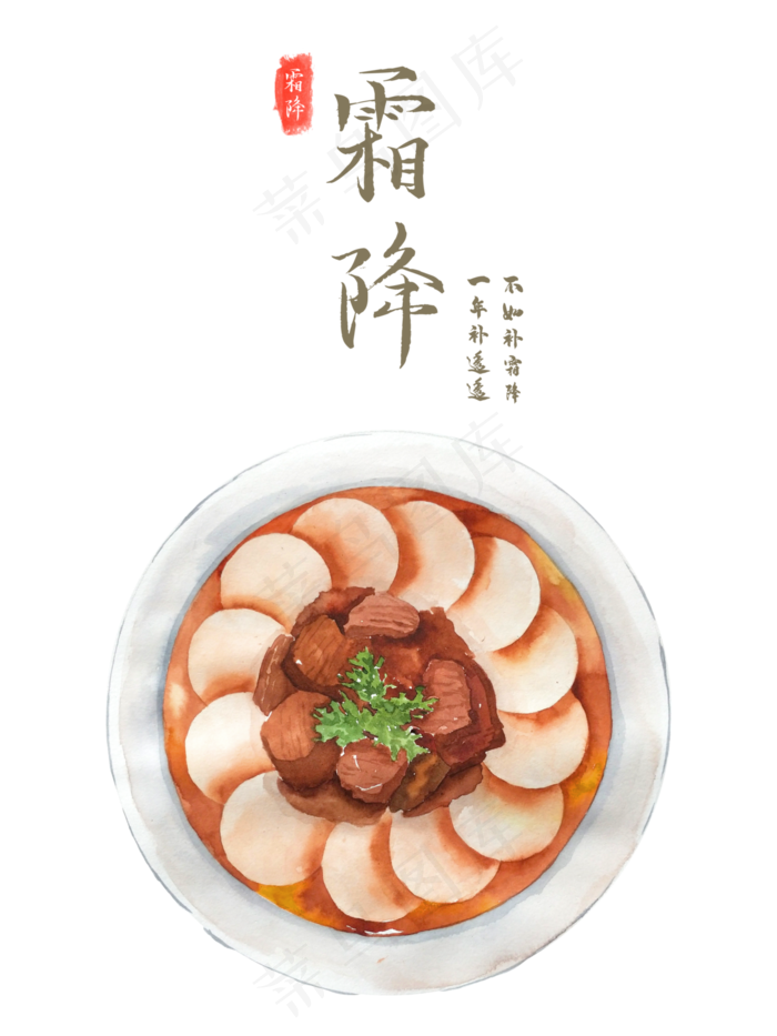 二十四节气霜降羊肉饺子,免抠元素
