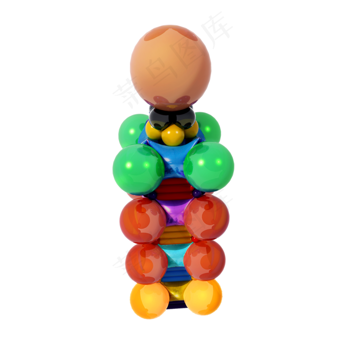 仿真气球树png图