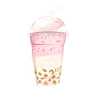 仿真写实类冷饮水彩