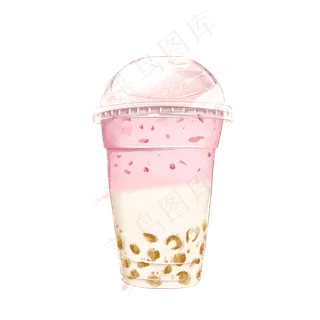 仿真写实类冷饮水彩