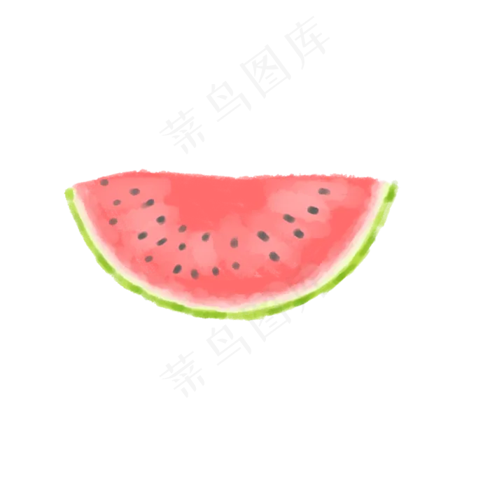 水彩手绘西瓜PNG(2000X2000(DPI:300))psd模版下载