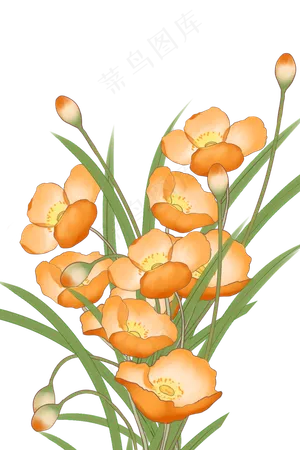 古风鲜花花枝