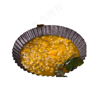 一碟美味的百香果籽