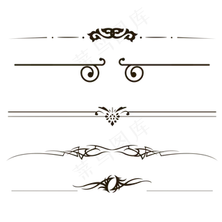 复古花纹合集,免抠元素