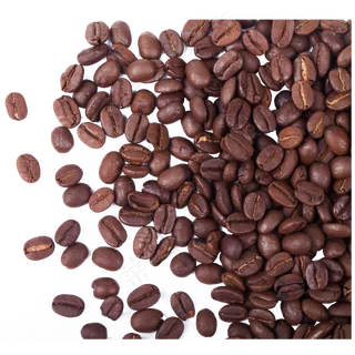 实拍咖啡原料咖啡豆,免抠元素