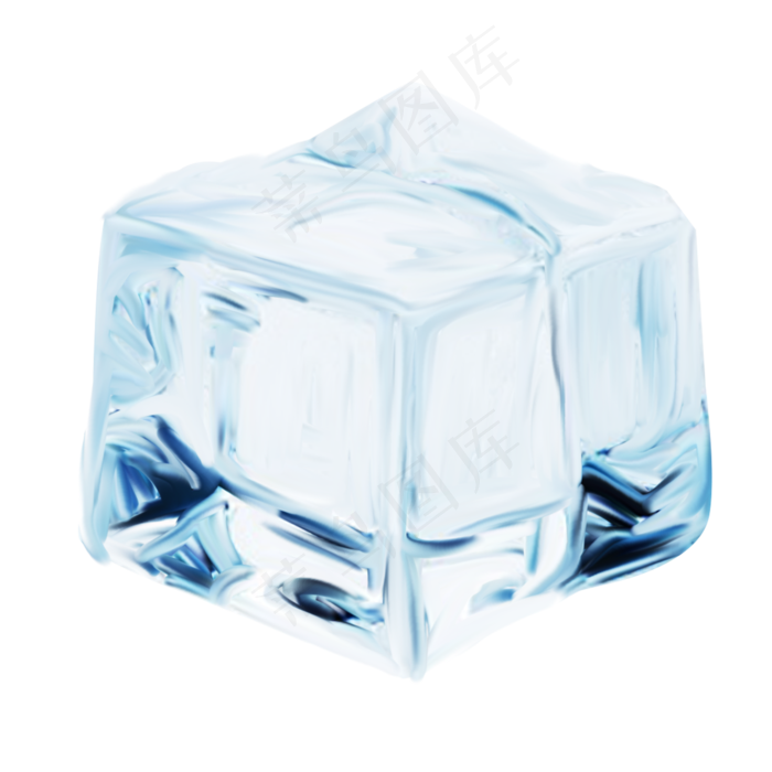 手绘冰块效果,免抠元素