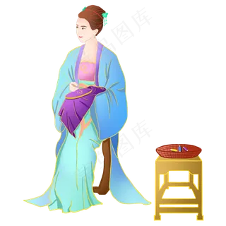 古风刺绣女人