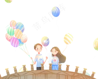 情侣气球男女情侣装