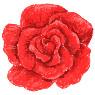 情人节红玫瑰小清新手绘免抠PNG
