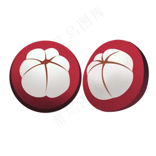 紫色精致手绘山竹psd透明底