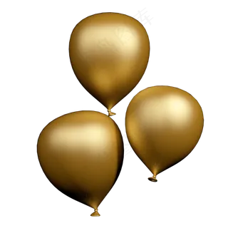 梦幻金色气球