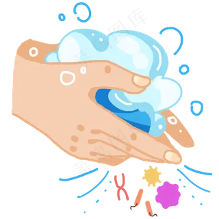 疫情防控洗手,免抠元素