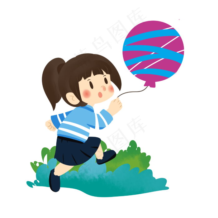 三七女生节可爱女生气球