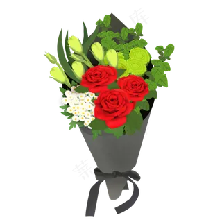 玫瑰花束png图片