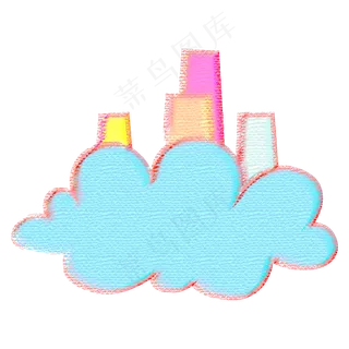 儿童节云朵装饰