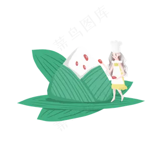 端午节包粽子的小女孩 端午节包粽子的小女孩