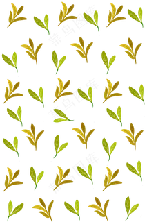 手绘秋季树叶底纹