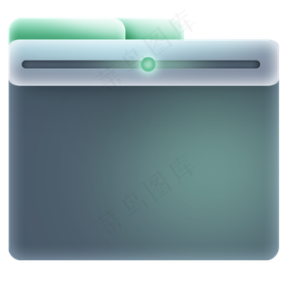 深蓝色粉绿色UI界面,免抠元素