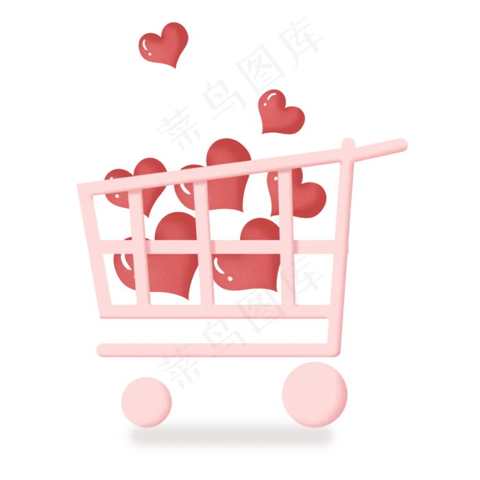 购物车装满爱心母亲节(2362X2362(DPI:300))psd模版下载