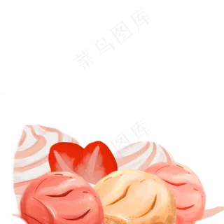 彩色的冰淇淋免抠图