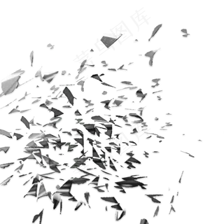破碎玻璃效果,免抠元素