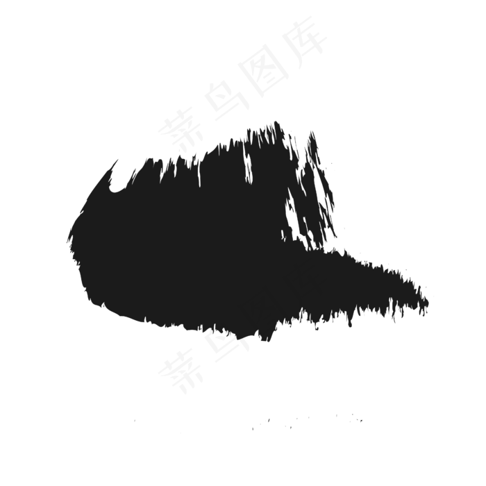 矢量毛笔笔刷(2000X2000(DPI:300))ai矢量模版下载