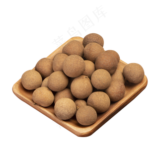 一盘干桂圆免抠图