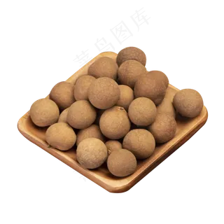 一盘干桂圆免抠图