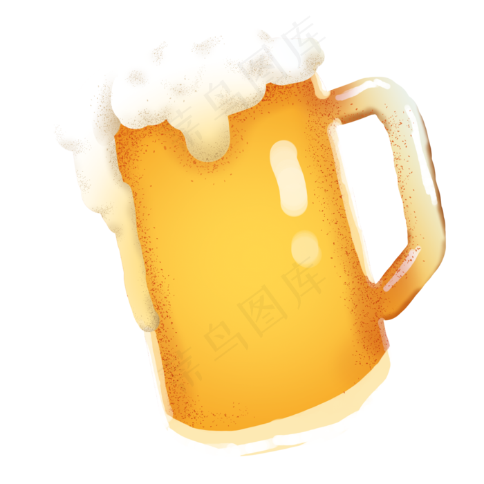 红色的啤酒瓶子免抠图
