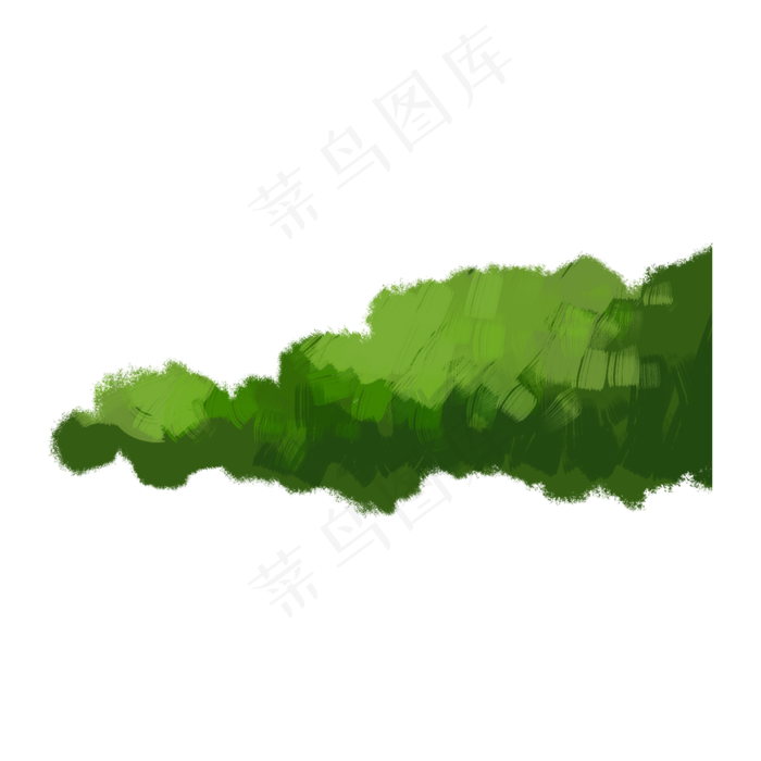 绿色灌木丛(2000X2000(DPI:300))psd模版下载