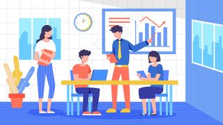 团队数据合作会议商务办公横幅配图