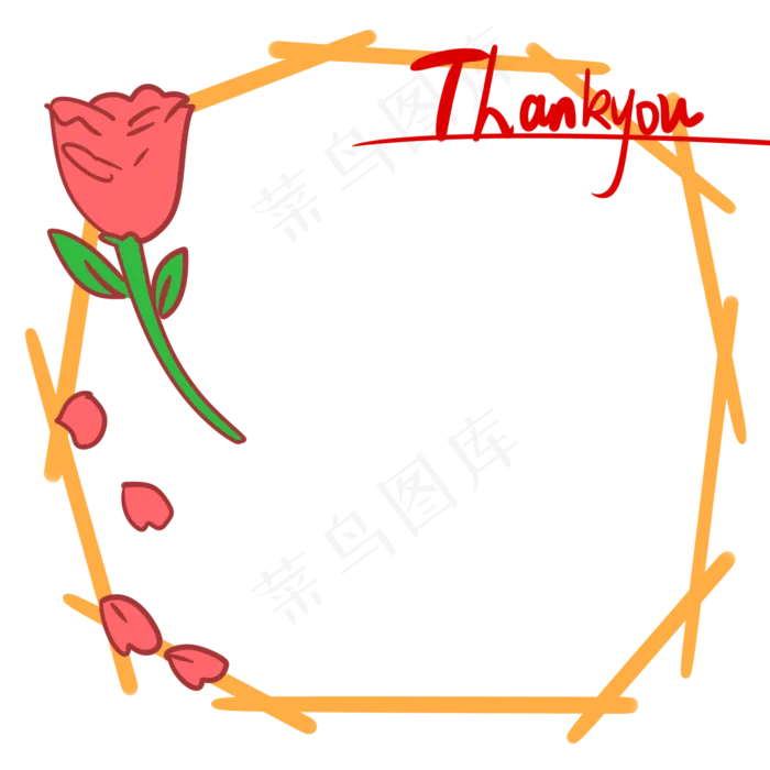 康乃馨边框(2000X2000(DPI:299))psd模版下载