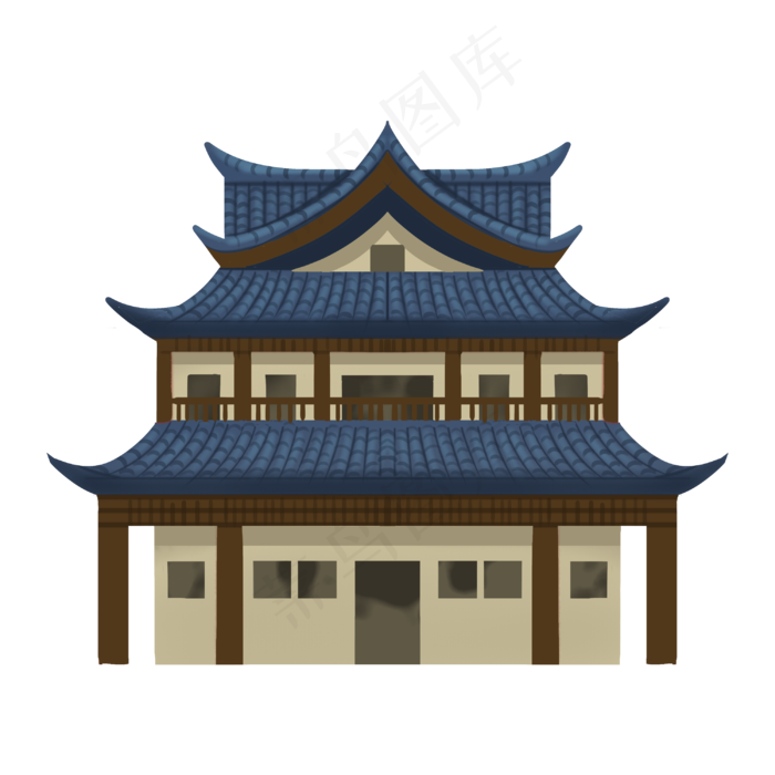 宫殿古建筑(3000X3000(DPI:300))psd模版下载