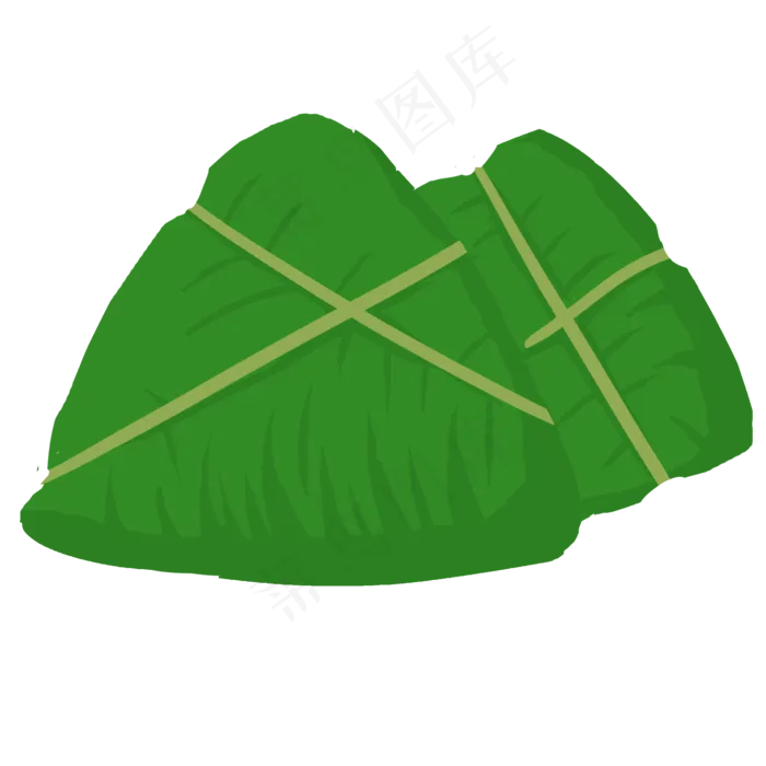 包好的粽子png元素(2000X2000(DPI:300))psd模版下载