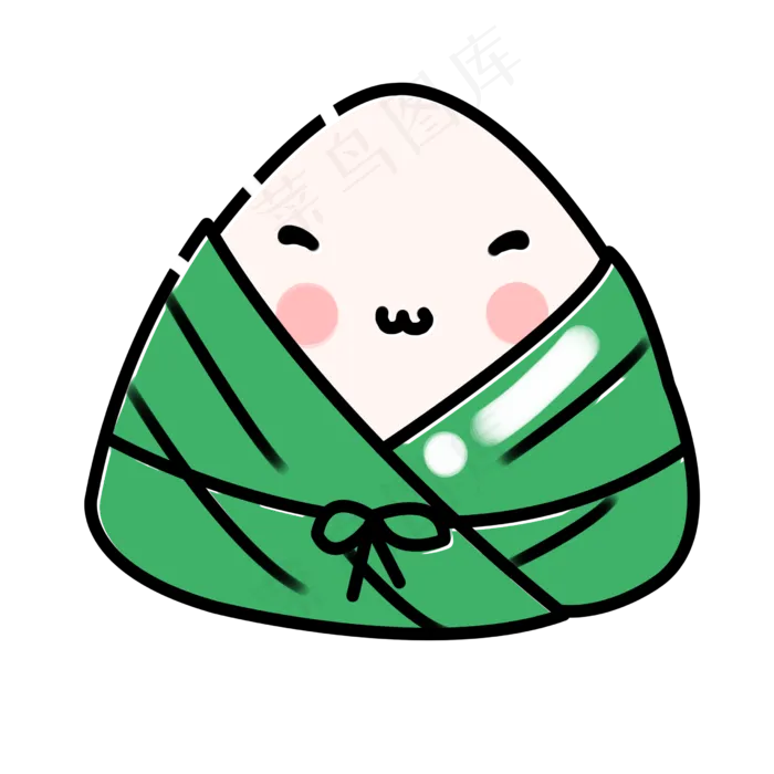 端午节习俗物件小萌物粽子(2480X2480(DPI:300))psd模版下载