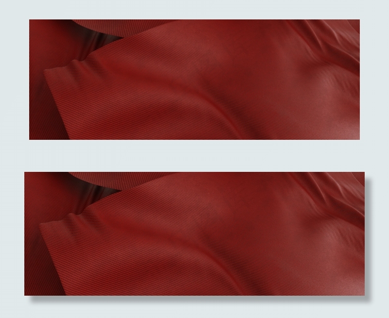 C4D红色飘逸布料通用banner