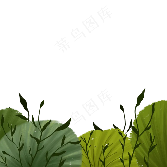 绿色的森林植物免抠图(2000X2000(DPI:300))psd模版下载