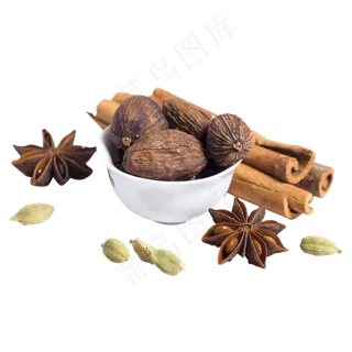 草果豆蔻八角,免抠元素 草果豆蔻八角,免抠元素