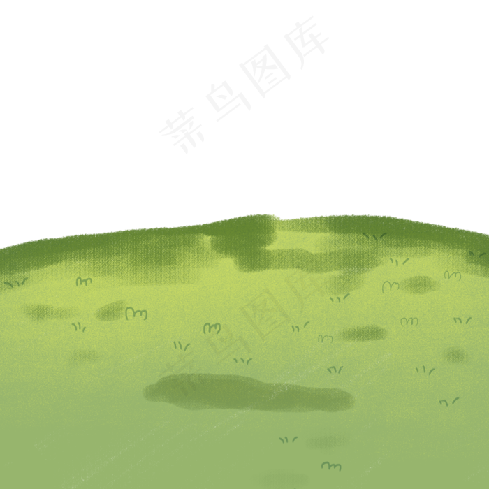 卡通绿色草地下载,免抠元素(2000X2000(DPI:300))psd模版下载