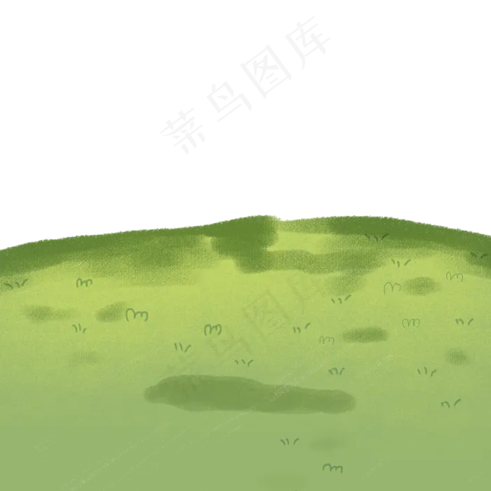 卡通绿色草地下载,免抠元素(2000X2000(DPI:300))psd模版下载