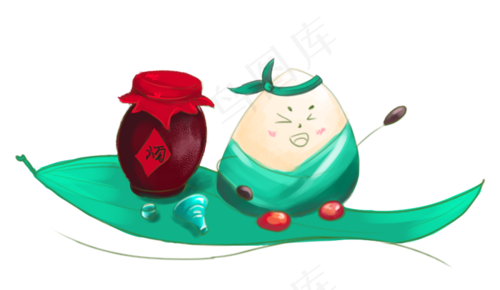 端午节创意漂流粽子