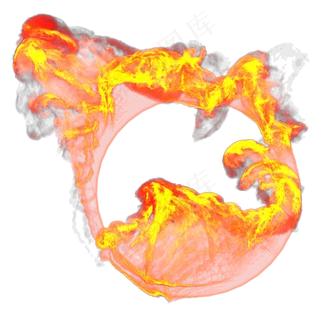 燃烧的火圈,免抠元素