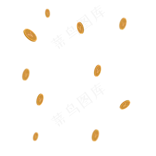 金币漂浮,免抠元素
