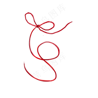 月老红线红绳,免抠元素